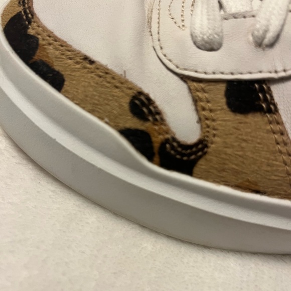 Cole Haan White and Leopard Print Grandpro Rally Sneakers Size 7B W17740 - Picture 4 of 11